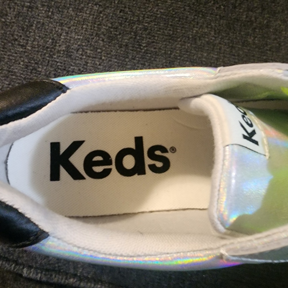Keds WH68009 Iridescent/Silver Green Lace Up Platform Sneakers‎ Women US Size 9 - Picture 7 of 8